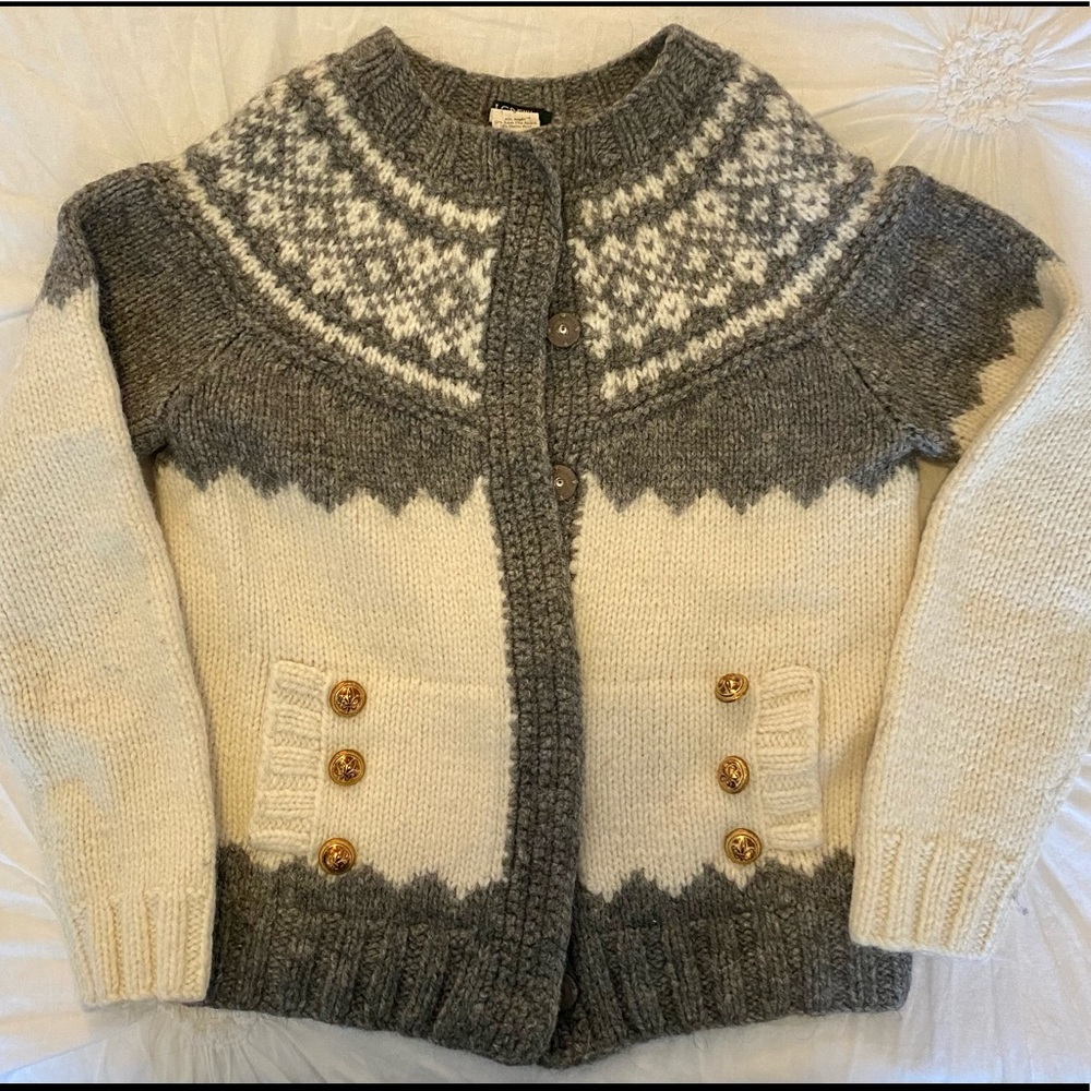 J.Crew Size S Wool/Alpaca Button-Up Cardigan